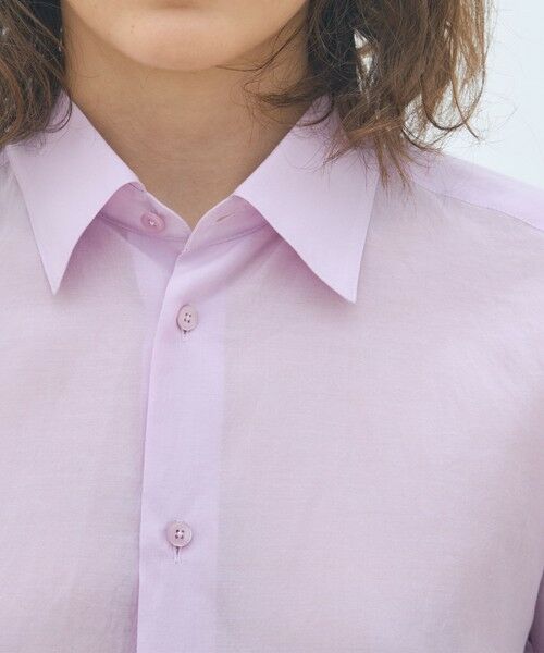 TOMORROWLAND / トゥモローランド シャツ・ブラウス | コットンシルクローン レギュラーカラーシャツ | 詳細6