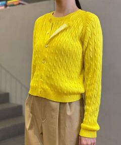 TOMORROWLAND / トゥモローランド カーディガン・ボレロ | ギザケーブル クルーネックカーディガン