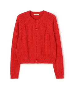 美品 トゥモローランド 定番 CABaN 大人気 カーディガン ニット レッド TOMORROWLAND｜トゥモローランドのカーディガン/ボレロ（レッド