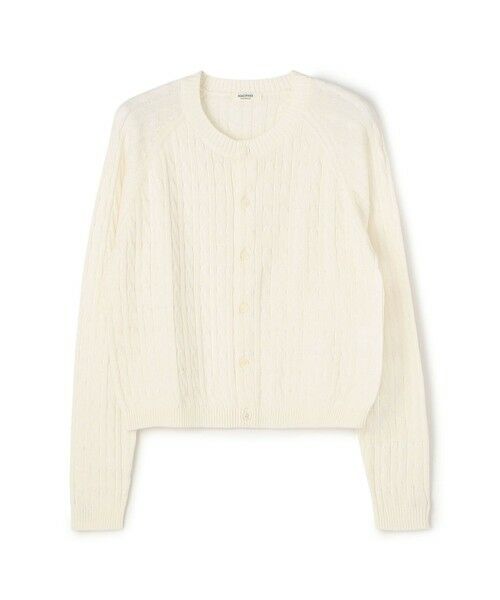 TOMORROWLAND / トゥモローランド カーディガン・ボレロ | ギザケーブル クルーネックカーディガン(11 ホワイト)