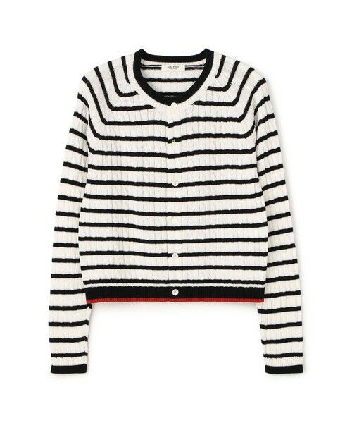 TOMORROWLAND / トゥモローランド カーディガン・ボレロ | ギザケーブル クルーネックカーディガン(18 ブラック系)