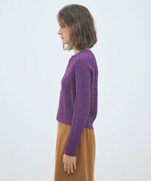 TOMORROWLAND / トゥモローランド カーディガン・ボレロ | ギザケーブル クルーネックカーディガン | 詳細3