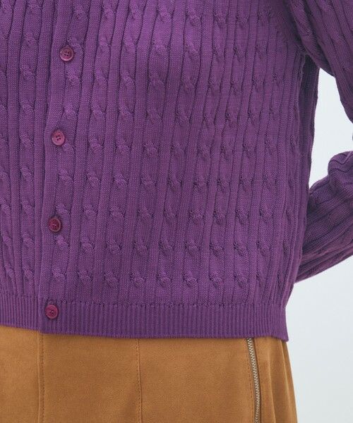 TOMORROWLAND / トゥモローランド カーディガン・ボレロ | ギザケーブル クルーネックカーディガン | 詳細7