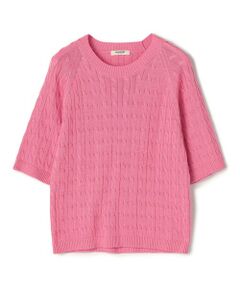 TOMORROWLAND / トゥモローランド ニット・セーター | ギザケーブル ハーフスリーブプルオーバー