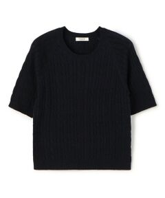 TOMORROWLAND / トゥモローランド ニット・セーター | ギザケーブル ハーフスリーブプルオーバー