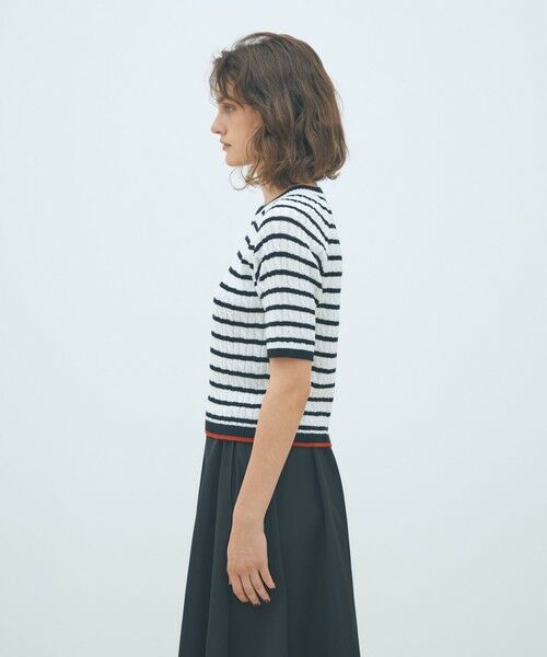 TOMORROWLAND / トゥモローランド ニット・セーター | ギザケーブル ハーフスリーブプルオーバー | 詳細3