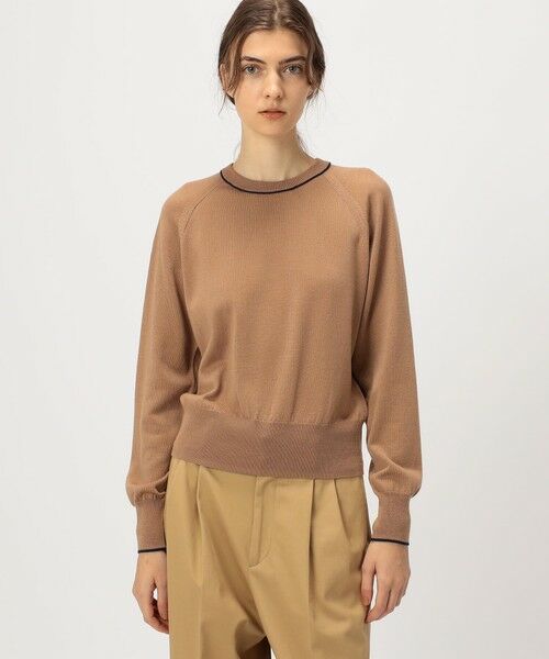 TOMORROWLAND / トゥモローランド ニット・セーター | プレーンウール クルーネックプルオーバー | 詳細13