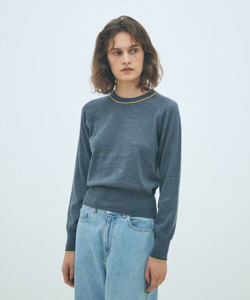 TOMORROWLAND / トゥモローランド ニット・セーター | プレーンウール クルーネックプルオーバー | 詳細2