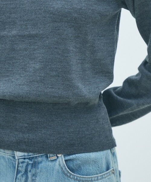 TOMORROWLAND / トゥモローランド ニット・セーター | プレーンウール クルーネックプルオーバー | 詳細7