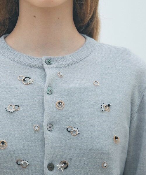 TOMORROWLAND / トゥモローランド カーディガン・ボレロ | ウールビジュー クルーネックカーディガン | 詳細5