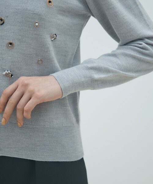 TOMORROWLAND / トゥモローランド カーディガン・ボレロ | ウールビジュー クルーネックカーディガン | 詳細6