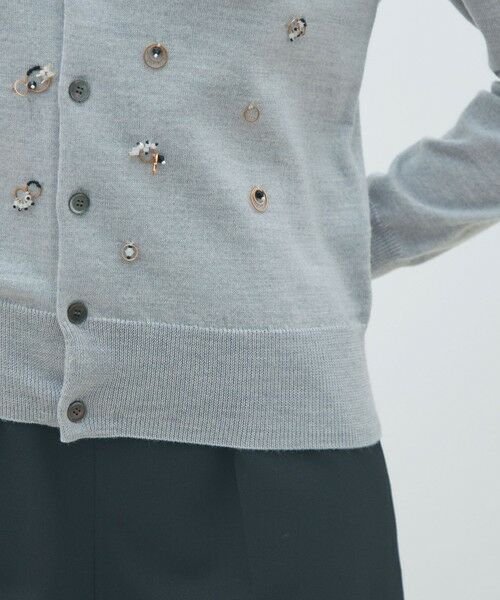 TOMORROWLAND / トゥモローランド カーディガン・ボレロ | ウールビジュー クルーネックカーディガン | 詳細7