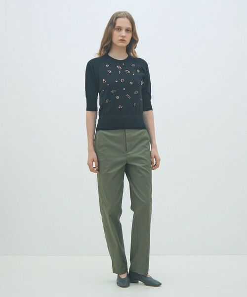 TOMORROWLAND / トゥモローランド ニット・セーター | ウールビジュー ハーフスリーブプルオーバー | 詳細1