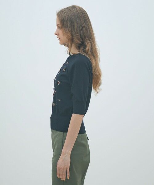 TOMORROWLAND / トゥモローランド ニット・セーター | ウールビジュー ハーフスリーブプルオーバー | 詳細3