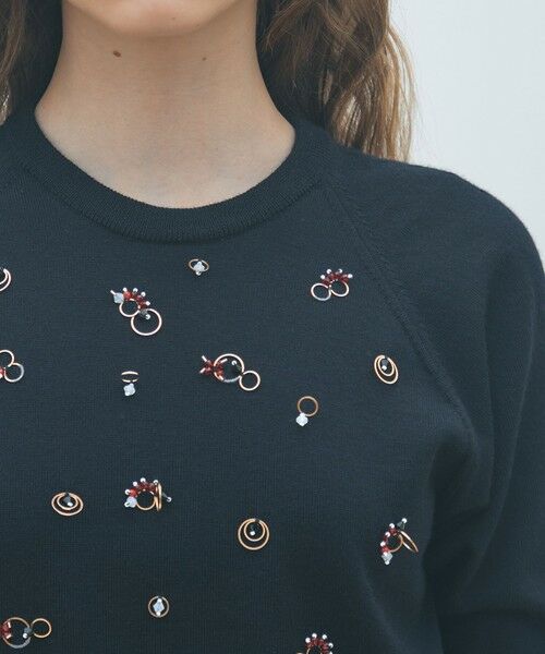 TOMORROWLAND / トゥモローランド ニット・セーター | ウールビジュー ハーフスリーブプルオーバー | 詳細5