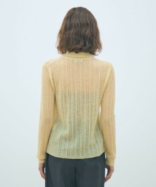 TOMORROWLAND / トゥモローランド カーディガン・ボレロ | レーシーアルパカブレンド ポロカーディガン | 詳細4