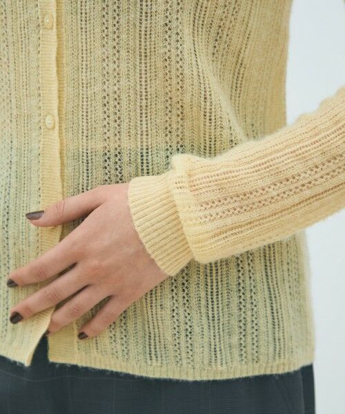 TOMORROWLAND / トゥモローランド カーディガン・ボレロ | レーシーアルパカブレンド ポロカーディガン | 詳細6