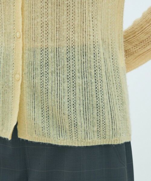 TOMORROWLAND / トゥモローランド カーディガン・ボレロ | レーシーアルパカブレンド ポロカーディガン | 詳細7