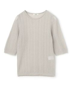 TOMORROWLAND / トゥモローランド ニット・セーター | レーシーアルパカブレンド ハーフスリーブプルオーバー