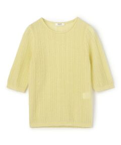 TOMORROWLAND / トゥモローランド ニット・セーター | レーシーアルパカブレンド ハーフスリーブプルオーバー