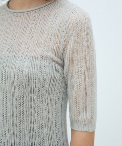 TOMORROWLAND / トゥモローランド ニット・セーター | レーシーアルパカブレンド ハーフスリーブプルオーバー | 詳細6