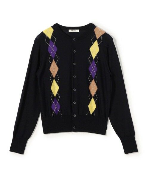 TOMORROWLAND/トゥモローランド プレーンウールアーガイル クルーネックカーディガン 68 ネイビー系 S(9号) TOMORROWLAND/トゥモローランド プレーンウールアーガイル クルーネックカーディガン 68 ネイビー系 S(9号)