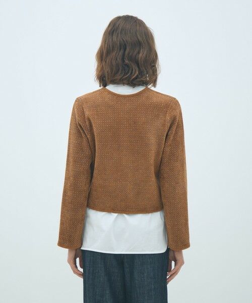 TOMORROWLAND / トゥモローランド カーディガン・ボレロ | シェニールジャカード ジップアップカーディガン | 詳細4