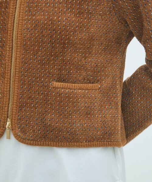 TOMORROWLAND / トゥモローランド カーディガン・ボレロ | シェニールジャカード ジップアップカーディガン | 詳細8