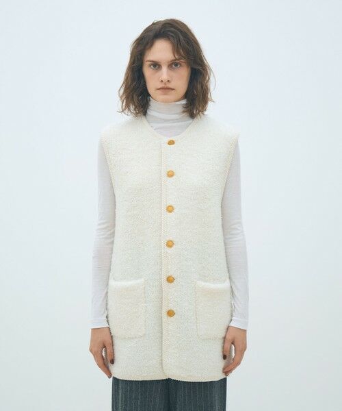 TOMORROWLAND / トゥモローランド ベスト | ムートン ロングジレ | 詳細2