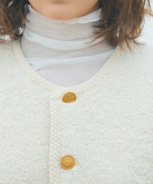 TOMORROWLAND / トゥモローランド ベスト | ムートン ロングジレ | 詳細5