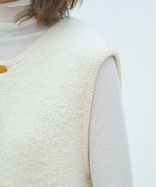 TOMORROWLAND / トゥモローランド ベスト | ムートン ロングジレ | 詳細6