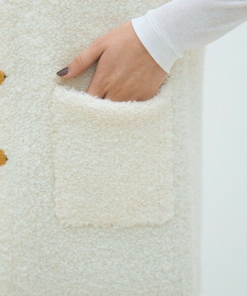 TOMORROWLAND / トゥモローランド ベスト | ムートン ロングジレ | 詳細7