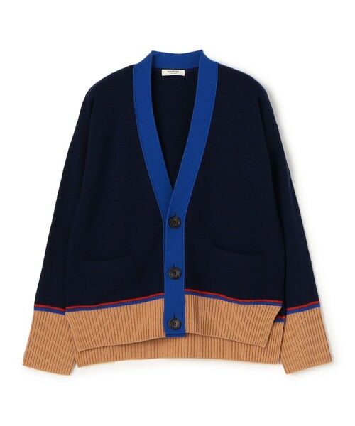 TOMORROWLAND / トゥモローランド カーディガン・ボレロ | NZ LAMBS Vネックカーディガン(68 ネイビー系)