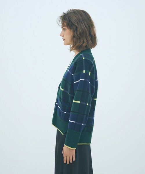 TOMORROWLAND / トゥモローランド カーディガン・ボレロ | NZ LAMBS プリント Vネックカーディガン | 詳細3