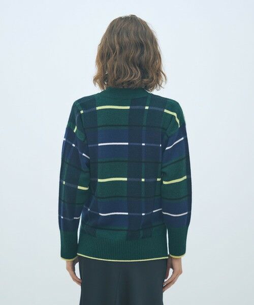 TOMORROWLAND / トゥモローランド カーディガン・ボレロ | NZ LAMBS プリント Vネックカーディガン | 詳細4