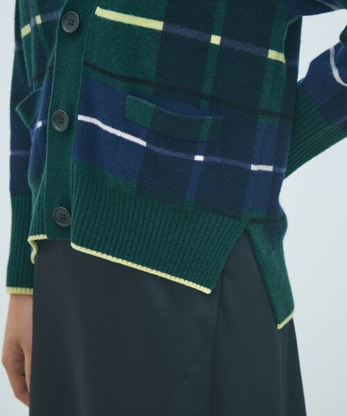 TOMORROWLAND / トゥモローランド カーディガン・ボレロ | NZ LAMBS プリント Vネックカーディガン | 詳細8