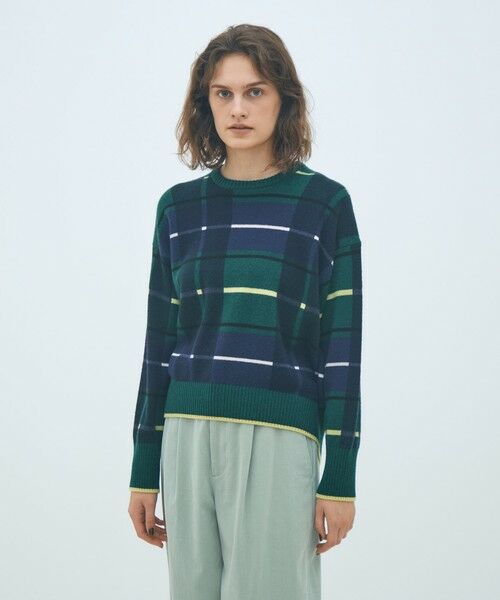 TOMORROWLAND / トゥモローランド ニット・セーター | NZ LAMBS プリント クルーネックプルオーバー | 詳細2