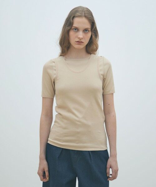 TOMORROWLAND / トゥモローランド タンクトップ | コンビジャージー タンクトップ | 詳細2