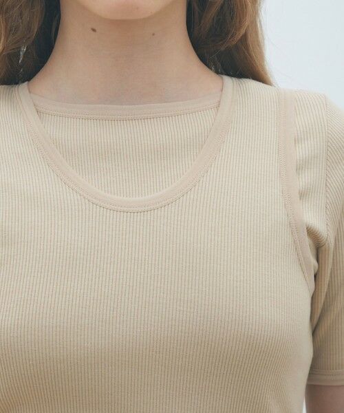 TOMORROWLAND / トゥモローランド タンクトップ | コンビジャージー タンクトップ | 詳細5