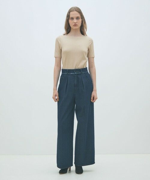 TOMORROWLAND / トゥモローランド Tシャツ | コンビジャージー ハーフスリーブプルオーバー | 詳細1