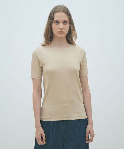 TOMORROWLAND / トゥモローランド Tシャツ | コンビジャージー ハーフスリーブプルオーバー | 詳細2