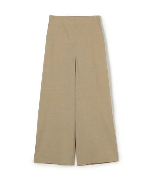 TOMORROWLAND/トゥモローランド ポリエステルウールストレッチ フレアパンツ 43 ベージュ 36(9号)