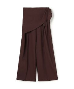 TOMORROWLAND / トゥモローランド スラックス・ドレスパンツ | ポリエステルウールストレッチ タックワイドパンツ