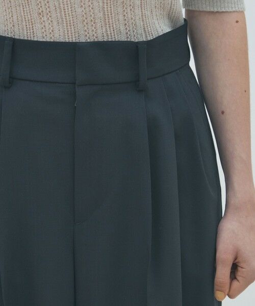 TOMORROWLAND / トゥモローランド スラックス・ドレスパンツ | ポリエステルウールストレッチ タックワイドパンツ | 詳細10