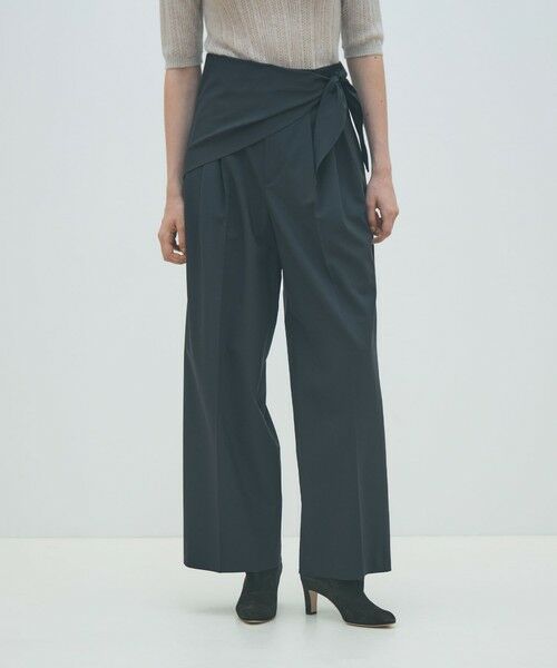 TOMORROWLAND / トゥモローランド スラックス・ドレスパンツ | ポリエステルウールストレッチ タックワイドパンツ | 詳細2