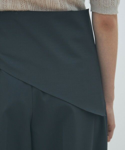 TOMORROWLAND / トゥモローランド スラックス・ドレスパンツ | ポリエステルウールストレッチ タックワイドパンツ | 詳細6