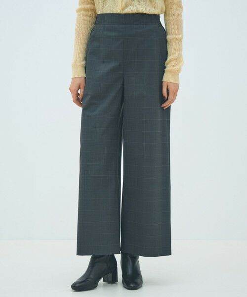 TOMORROWLAND / トゥモローランド その他パンツ | ポリエステルウールストレッチチェック フレアパンツ | 詳細2