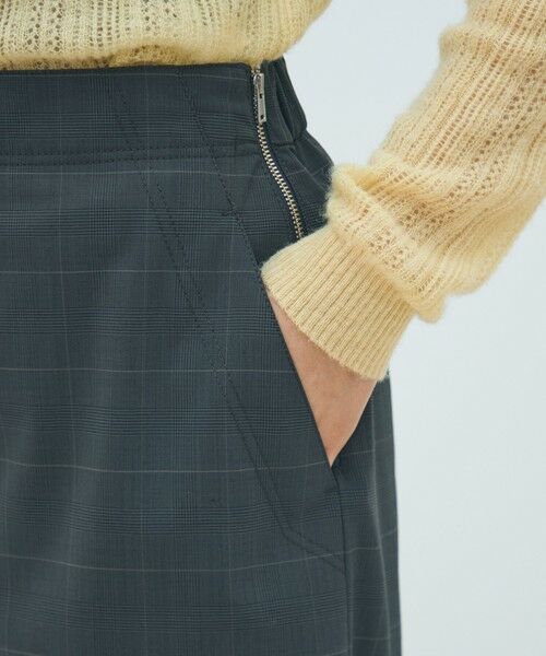 TOMORROWLAND / トゥモローランド その他パンツ | ポリエステルウールストレッチチェック フレアパンツ | 詳細7