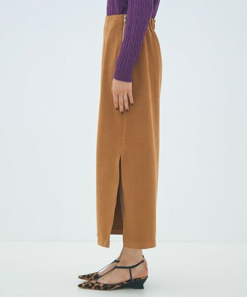 TOMORROWLAND / トゥモローランド ロング・マキシ丈スカート | フェイクスエード Iラインマキシスカート | 詳細3