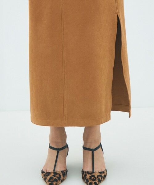 TOMORROWLAND / トゥモローランド ロング・マキシ丈スカート | フェイクスエード Iラインマキシスカート | 詳細8